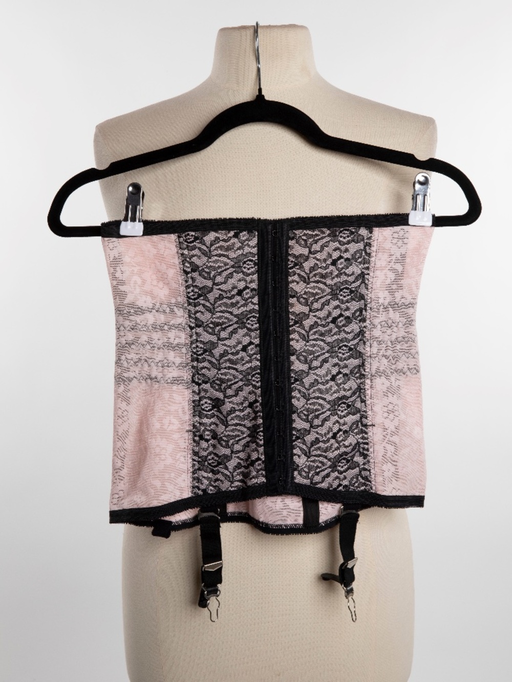 Rago Women's Shape Wear Pink & Black 2107 Firm Waist Trainer / Cincher - M/28